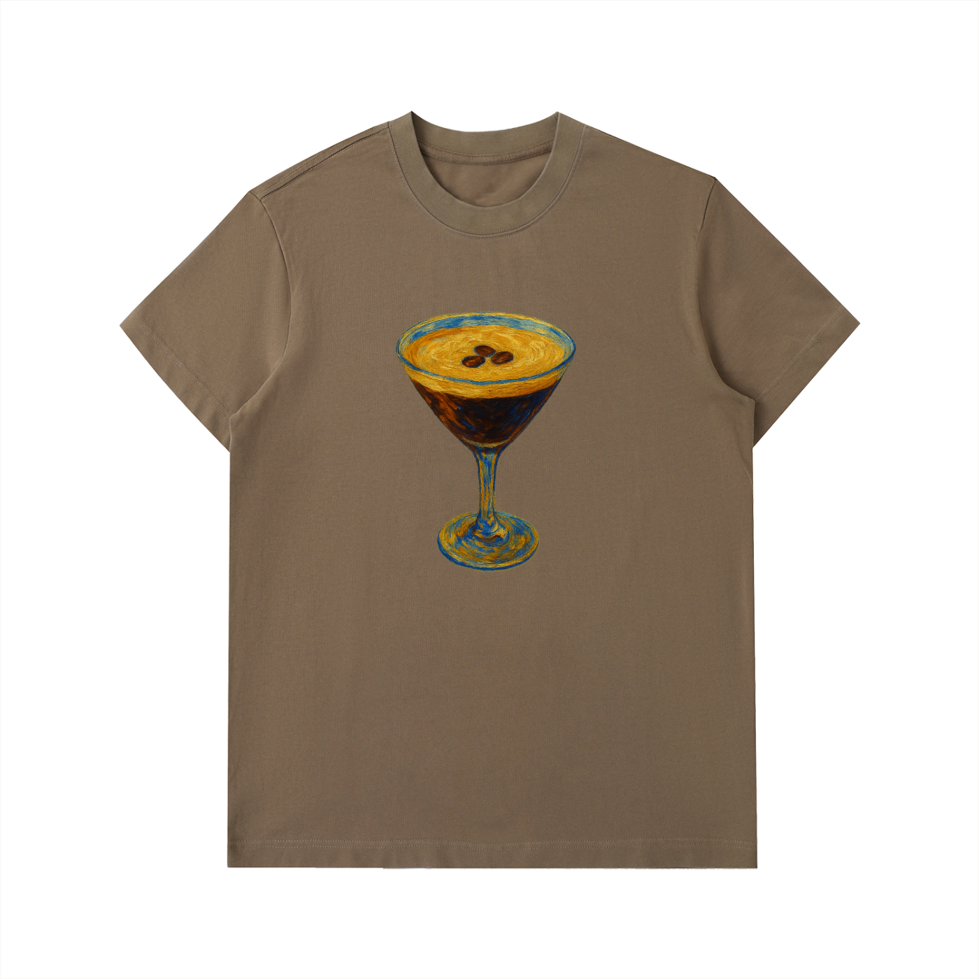 V-Go Espresso Martini Heavyweight Cotton T-Shirt