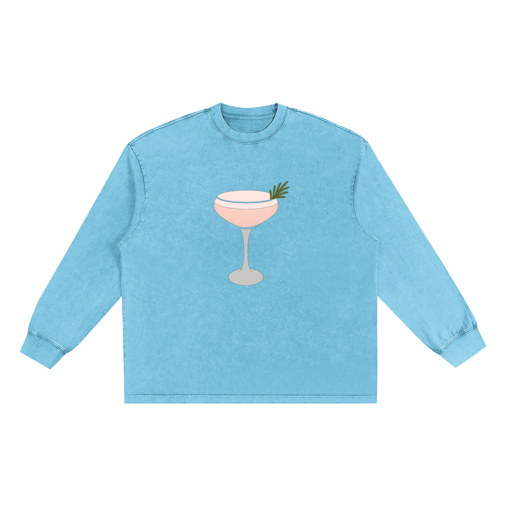 Snow Washed Frayed Edge T-Shirt