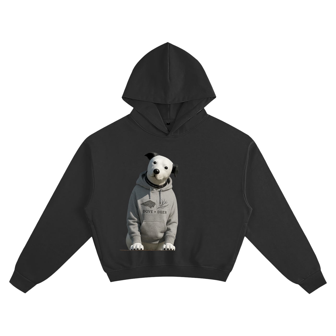 Unisex Cotton Cropped Hoodie