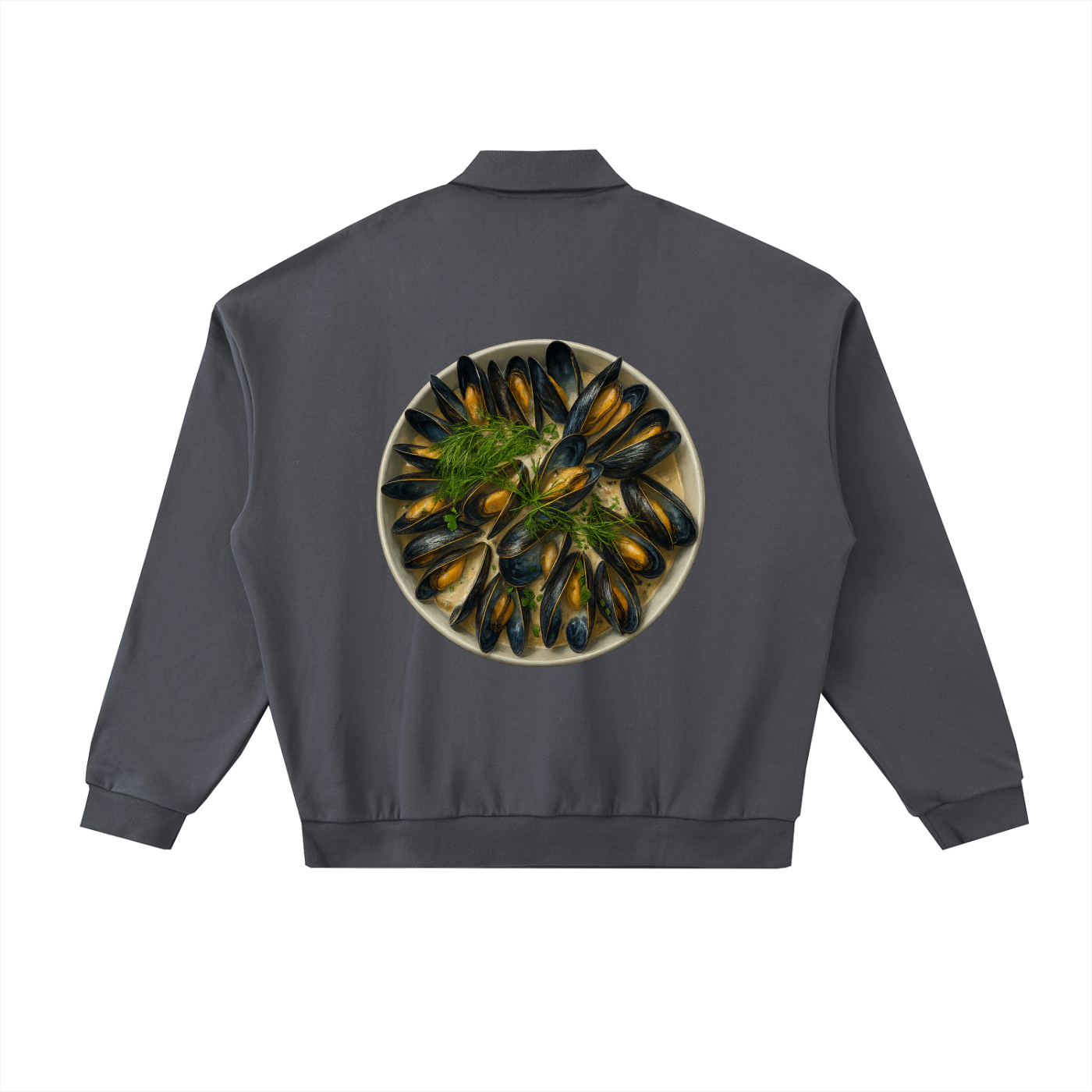 Heavyweight Fleece Polo Sweatshirt