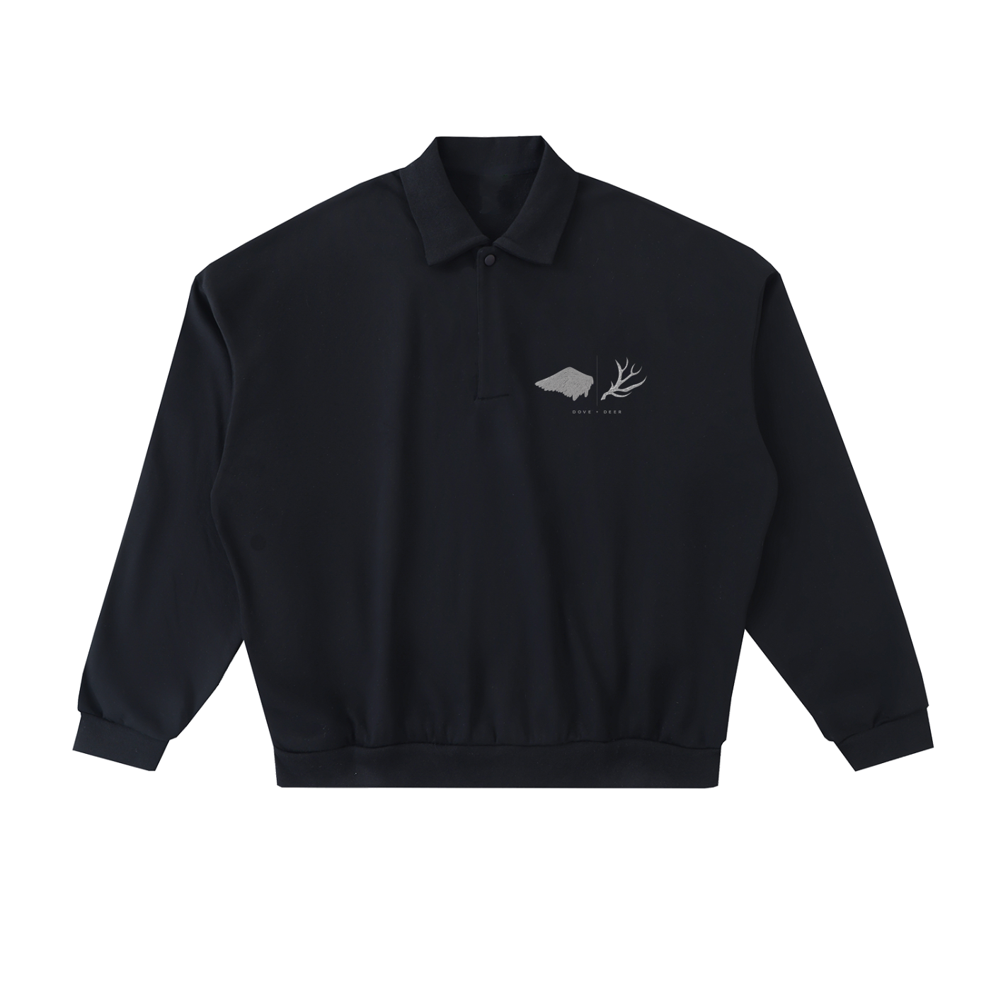 Heavyweight Fleece Polo Sweatshirt