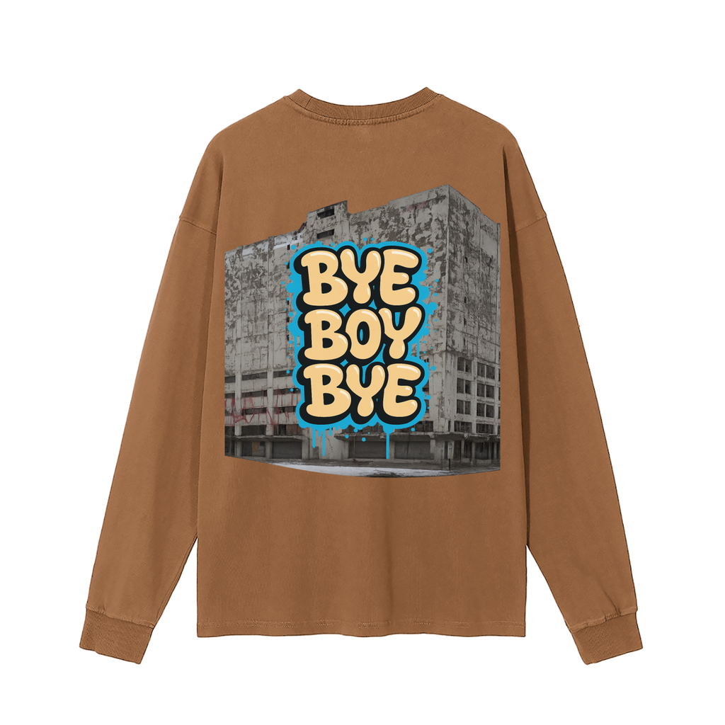 Bye Central WareHouse Vintage Washed Long Sleeve T-Shirt
