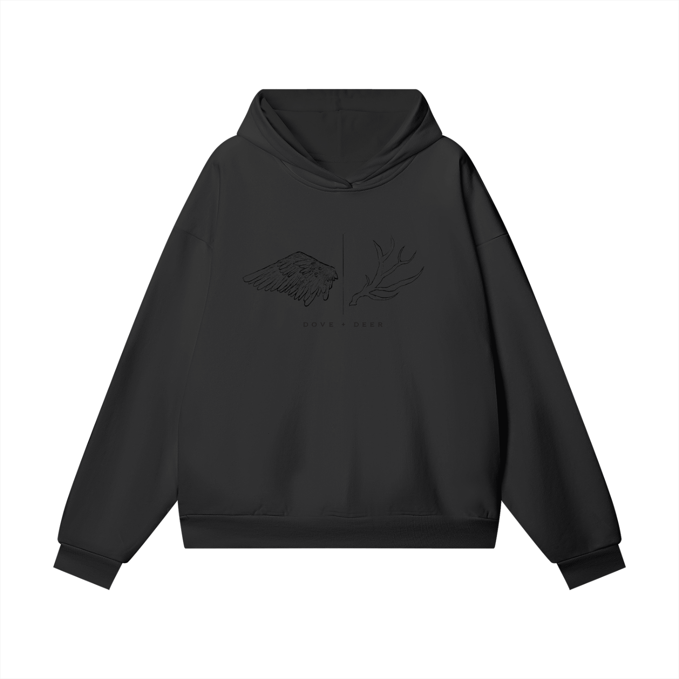 Dove + Deer Logo Heavyweight Hidden Pocket Fleece Hoodie