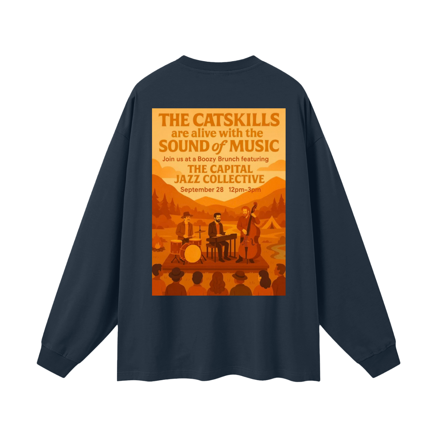 Capital Jazz Collective Fall Show Oversized Unisex Long Sleeve T-Shirt