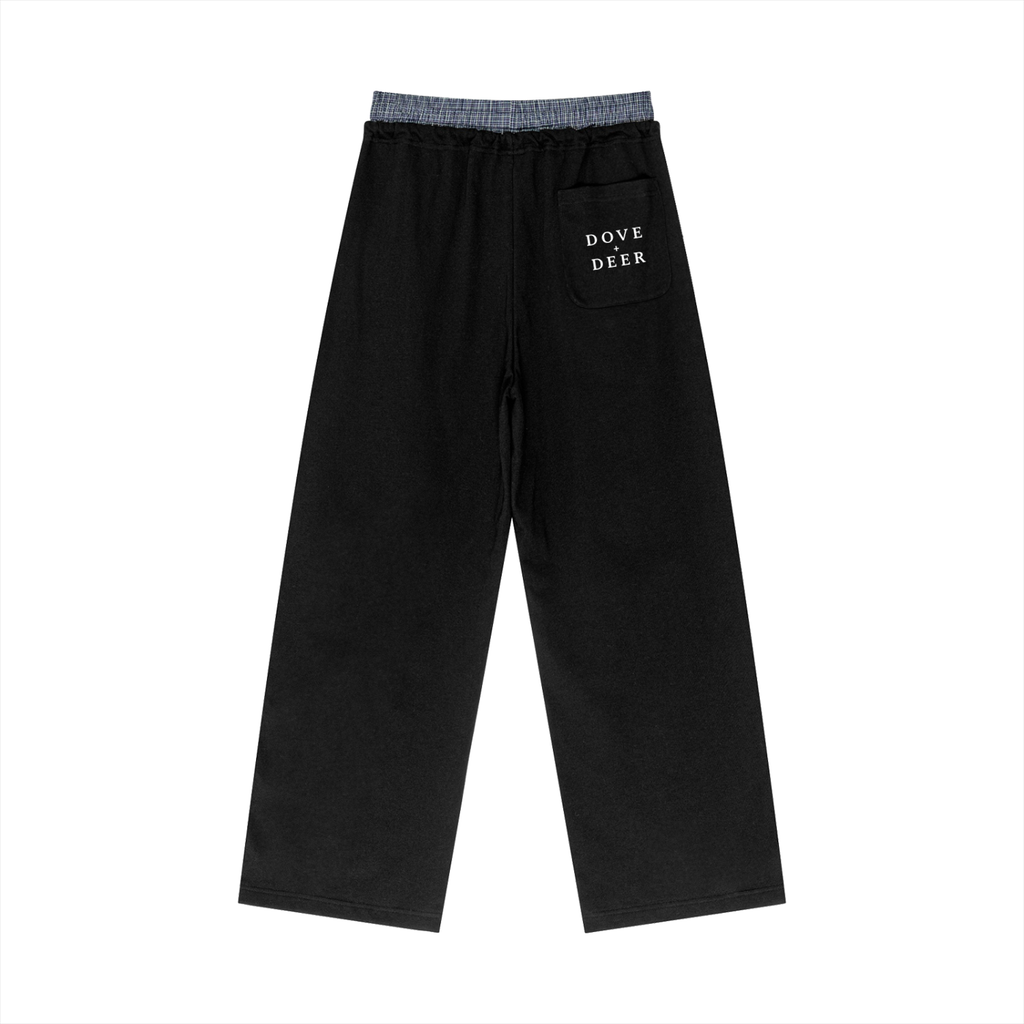 Espressotini Plaid Contrast Waist Pants