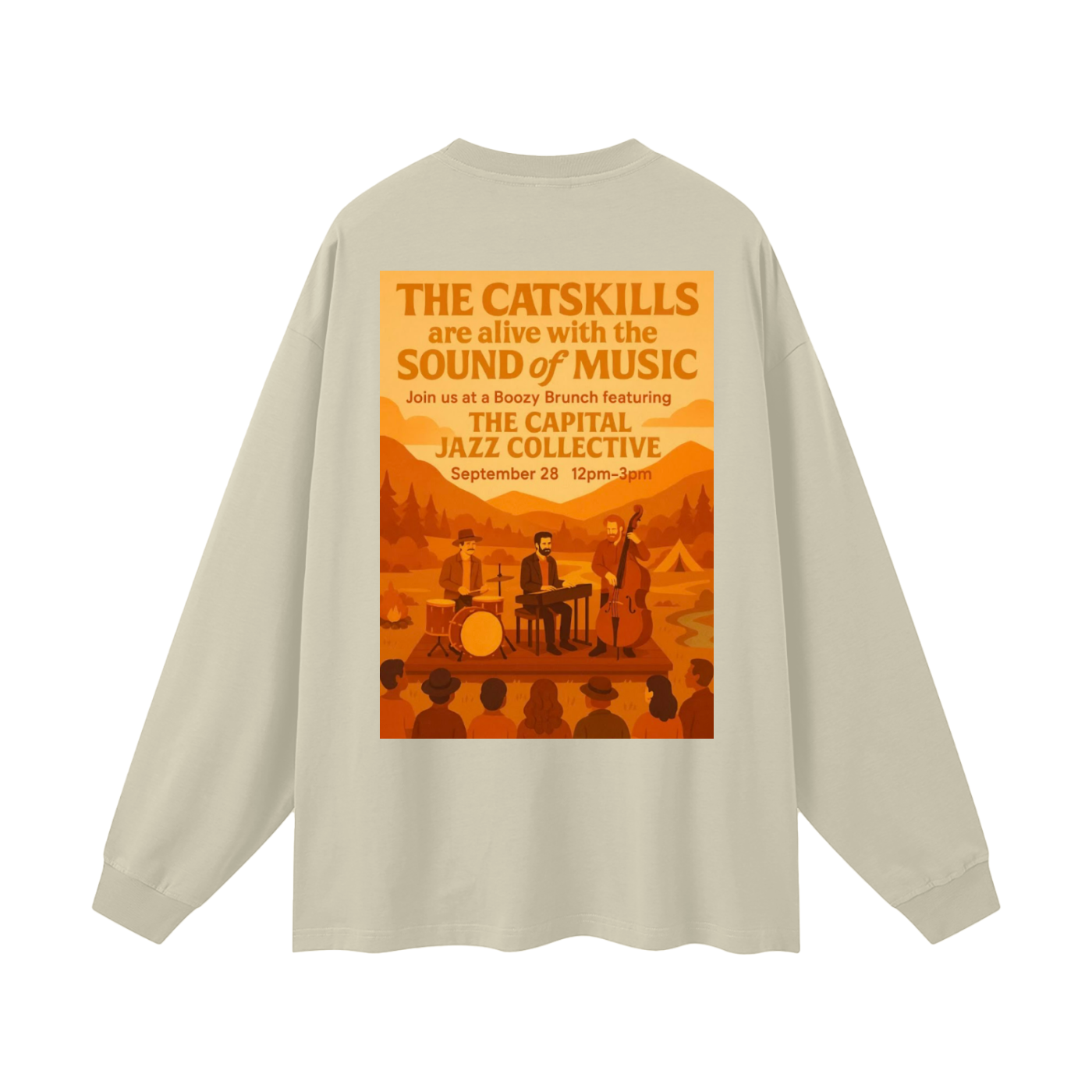 Capital Jazz Collective Fall Show Oversized Unisex Long Sleeve T-Shirt
