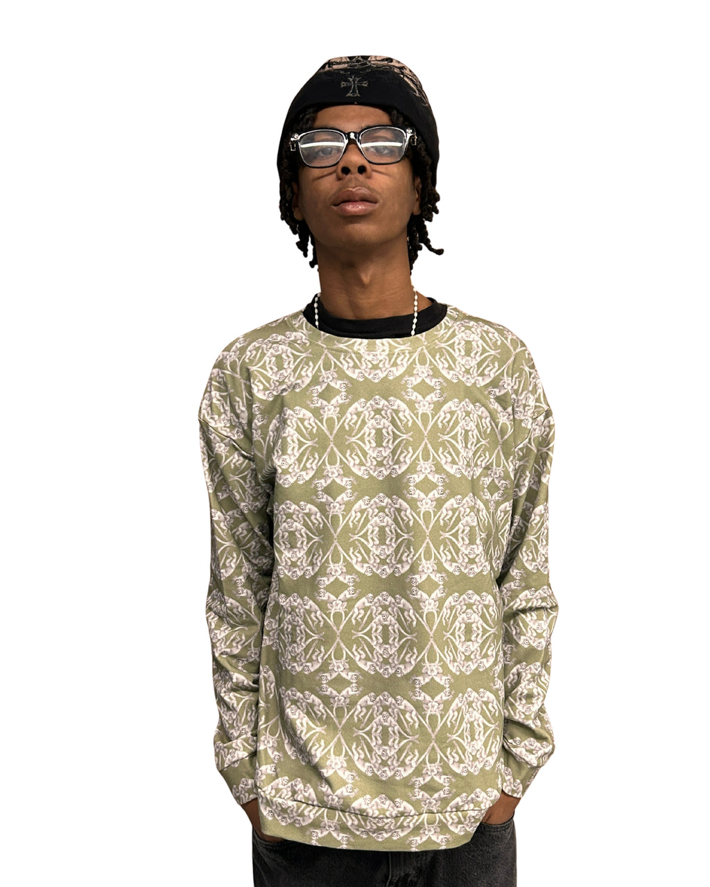 Jumping Monkeys Pattern Unisex cotton sweatshirt