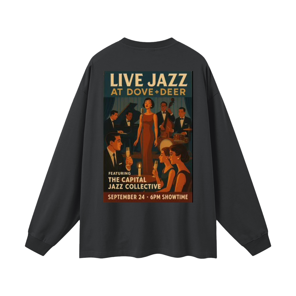 The Capital Jazz Collective @ Dove + Deer Fall 2025 Oversized Unisex Long Sleeve T-Shirt