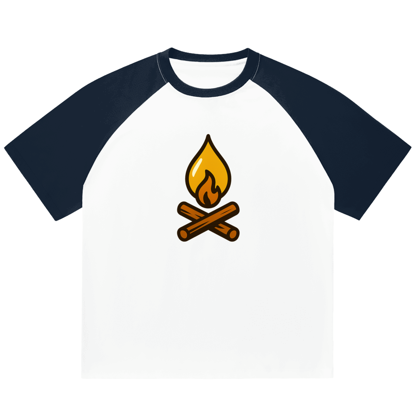 Color-Blocked Raglan Sleeve T-Shirt