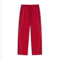 Bumbles Heart Wing Reflection Striped Straight-Leg Sweatpants