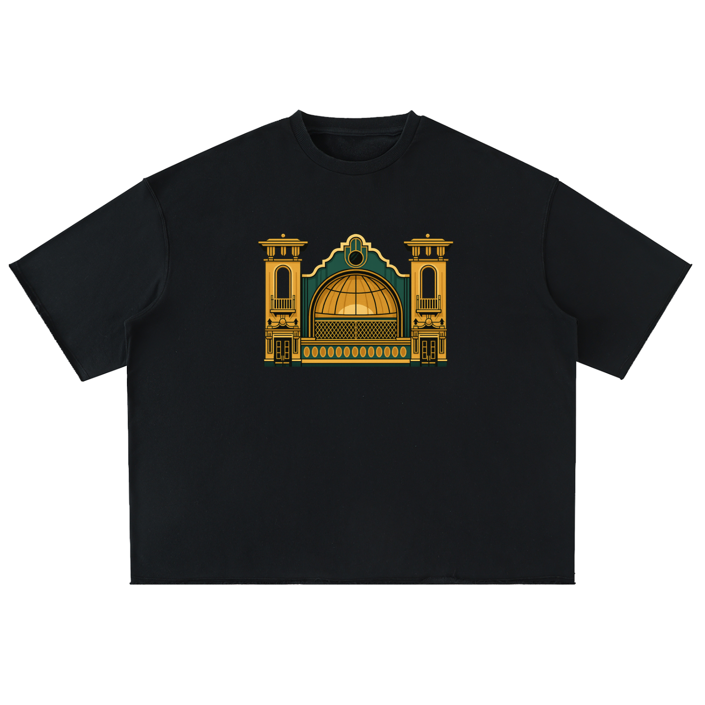 Park Playhouse Washed Rolled Hem Half Sleeve T-Shirt