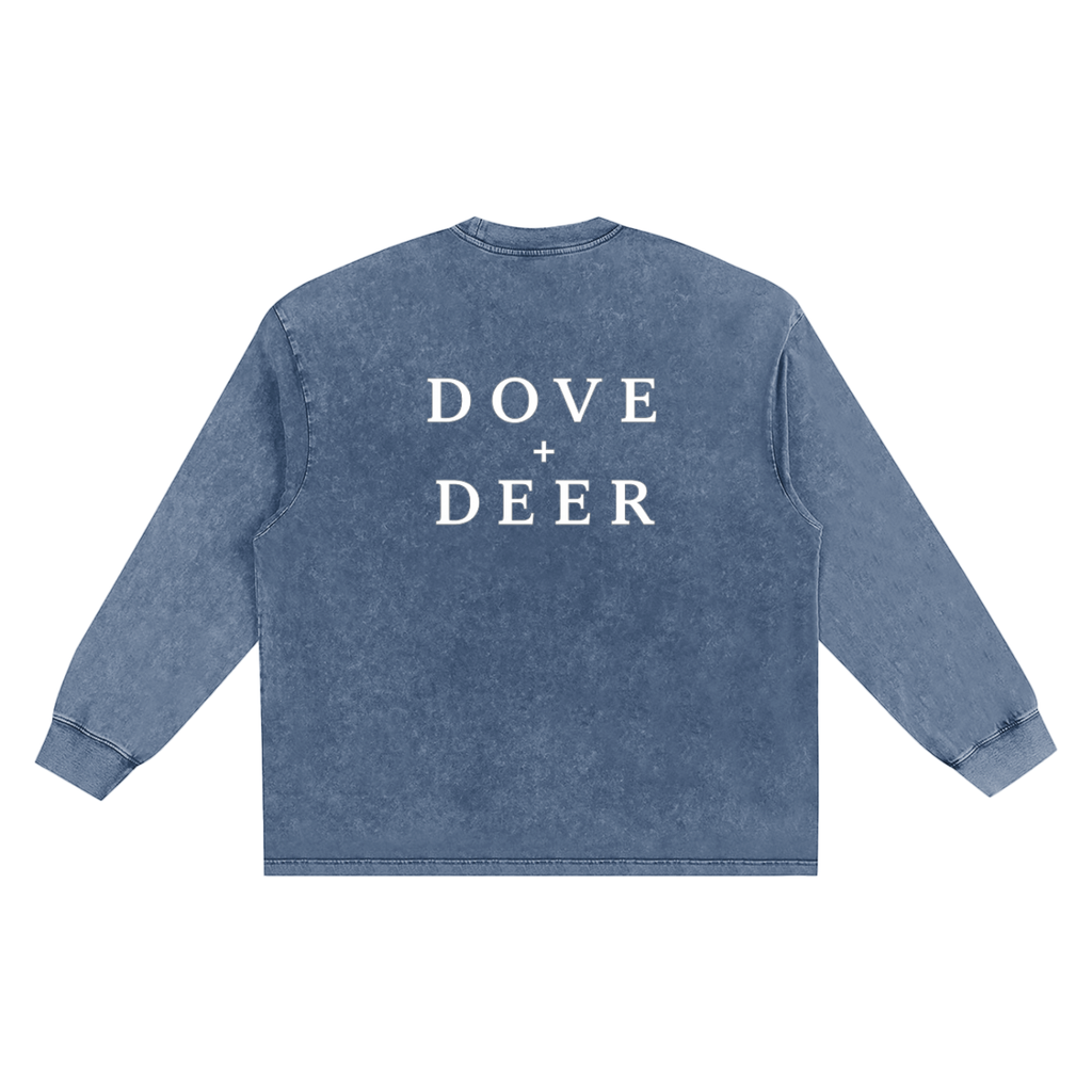 Snow Washed Frayed Edge T-Shirt