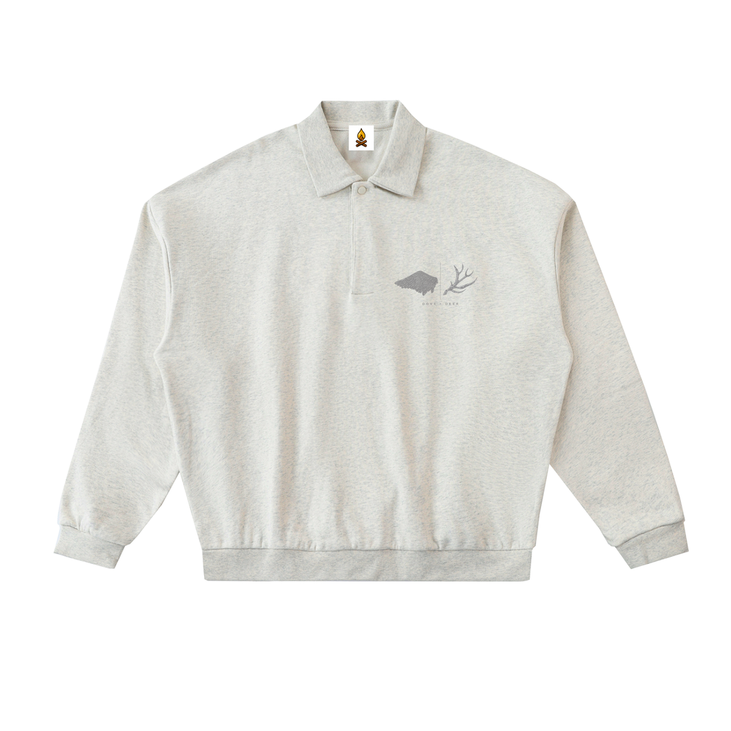 Mussel Shirt Heavyweight Fleece Polo Sweatshirt