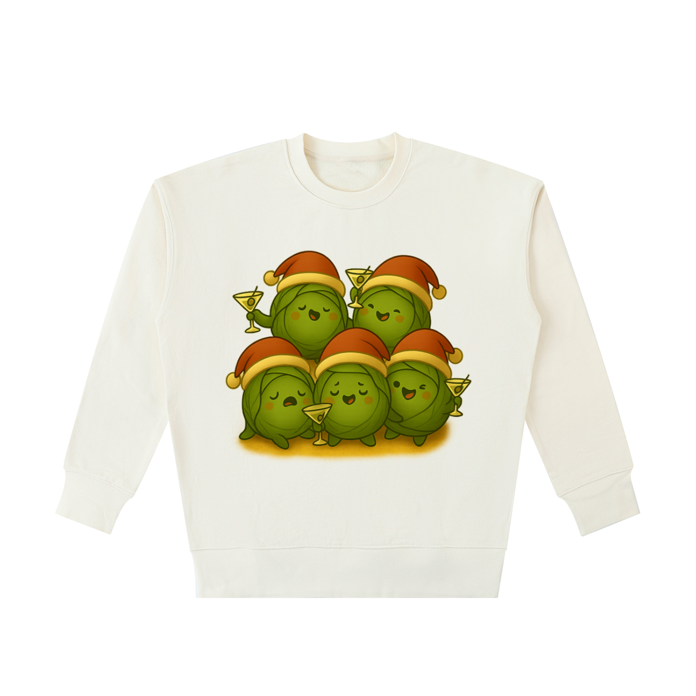 Caroling Martini  Cotton Sweatshirt