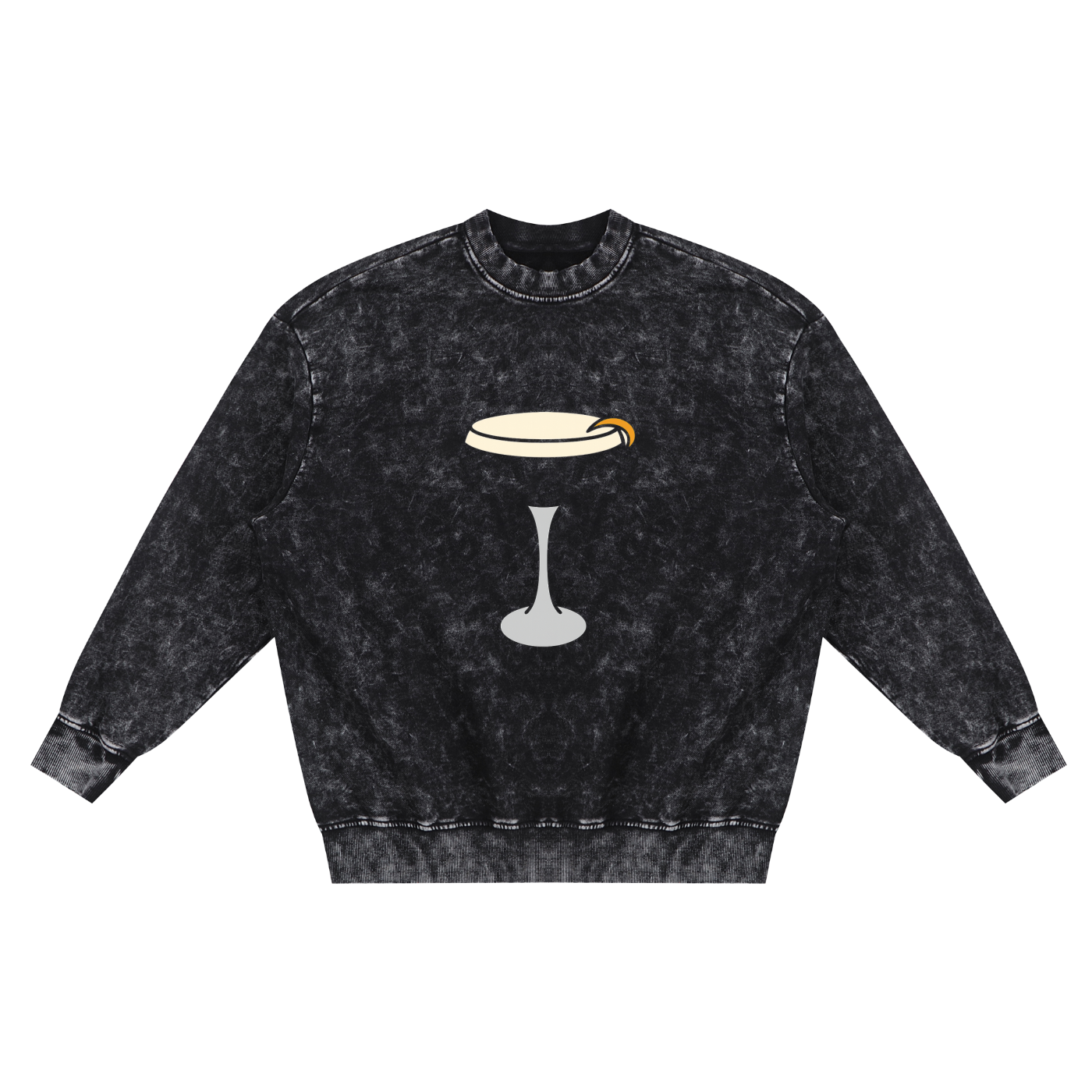 Snow Washed Hand-Frayed Sweatshirt