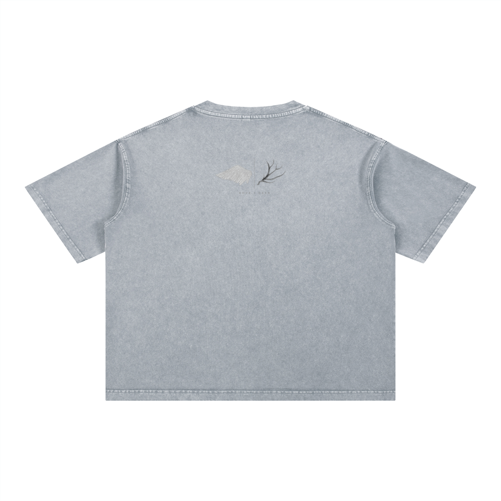 She Believes Mineral Wash Boxy Cotton T-Shirt