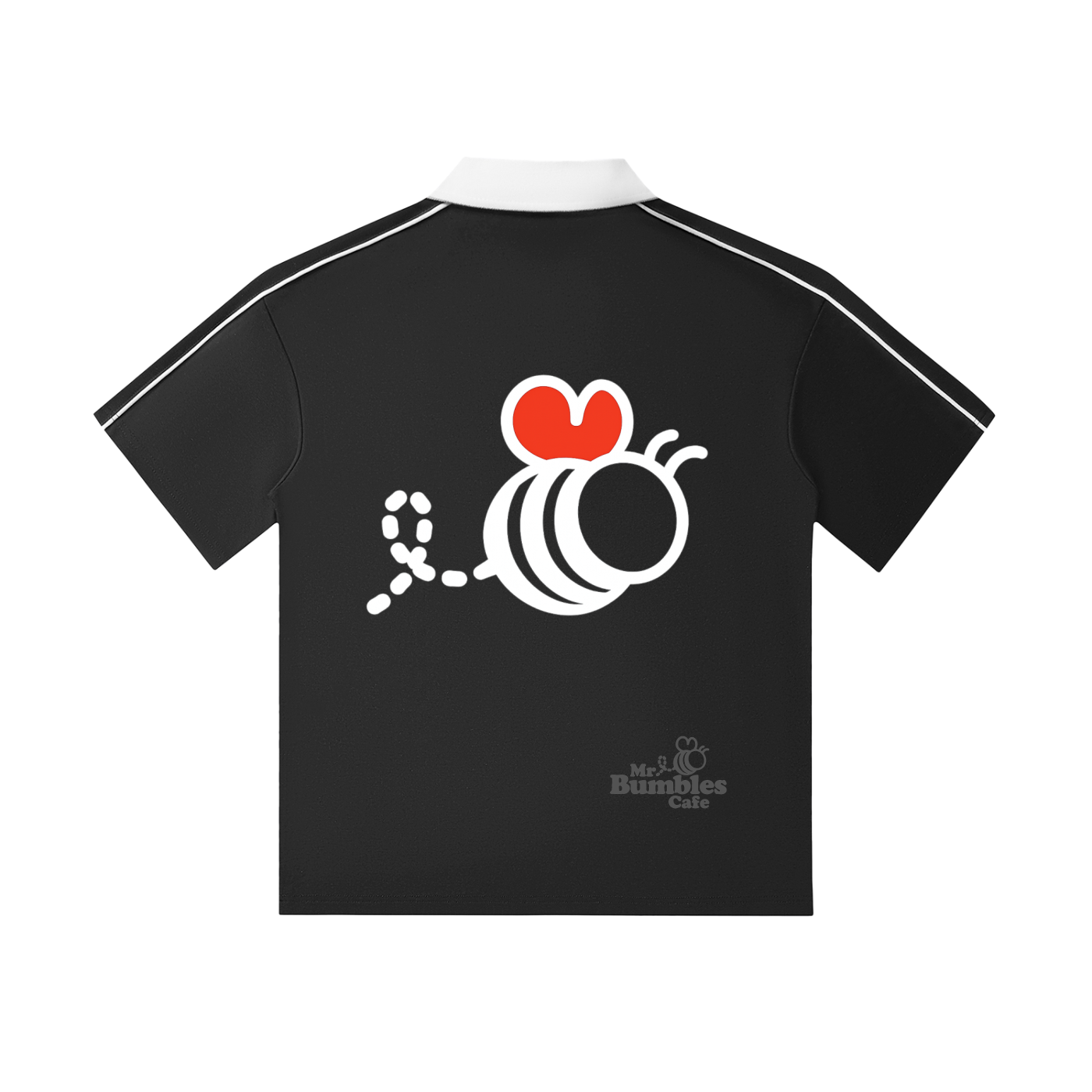 Contrast Collar Short-Sleeve Polo Shirt