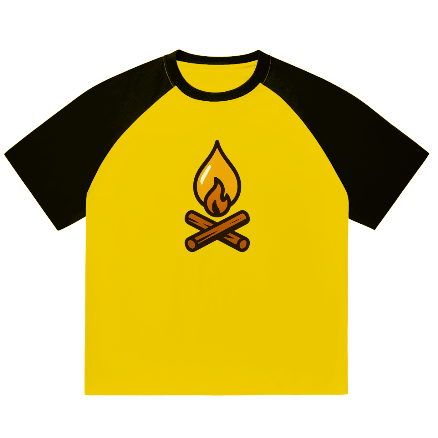 Color-Blocked Raglan Sleeve T-Shirt