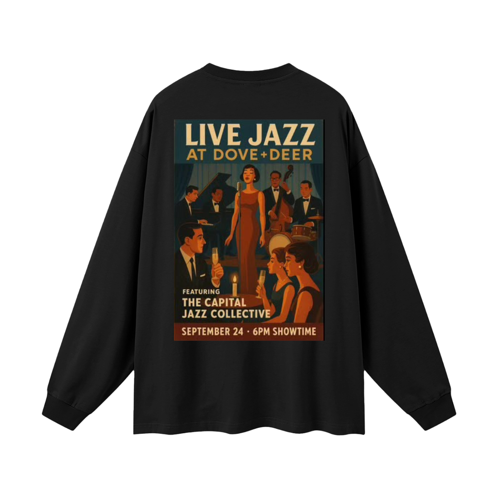 The Capital Jazz Collective @ Dove + Deer Fall 2025 Oversized Unisex Long Sleeve T-Shirt