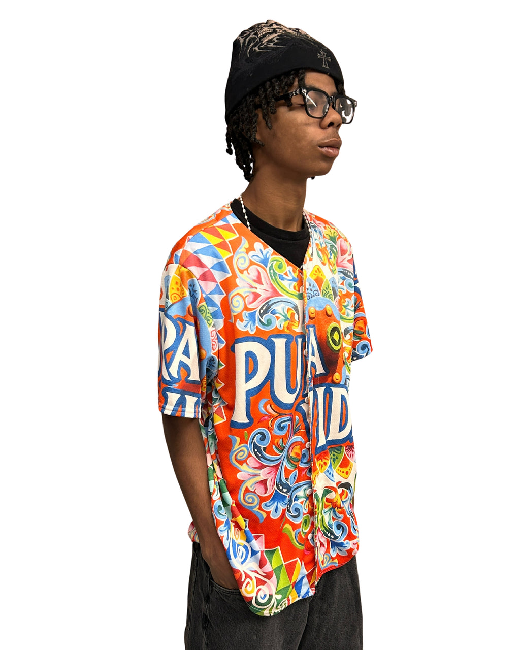 Pura Vida Wheel Recycled Baseball Jersey