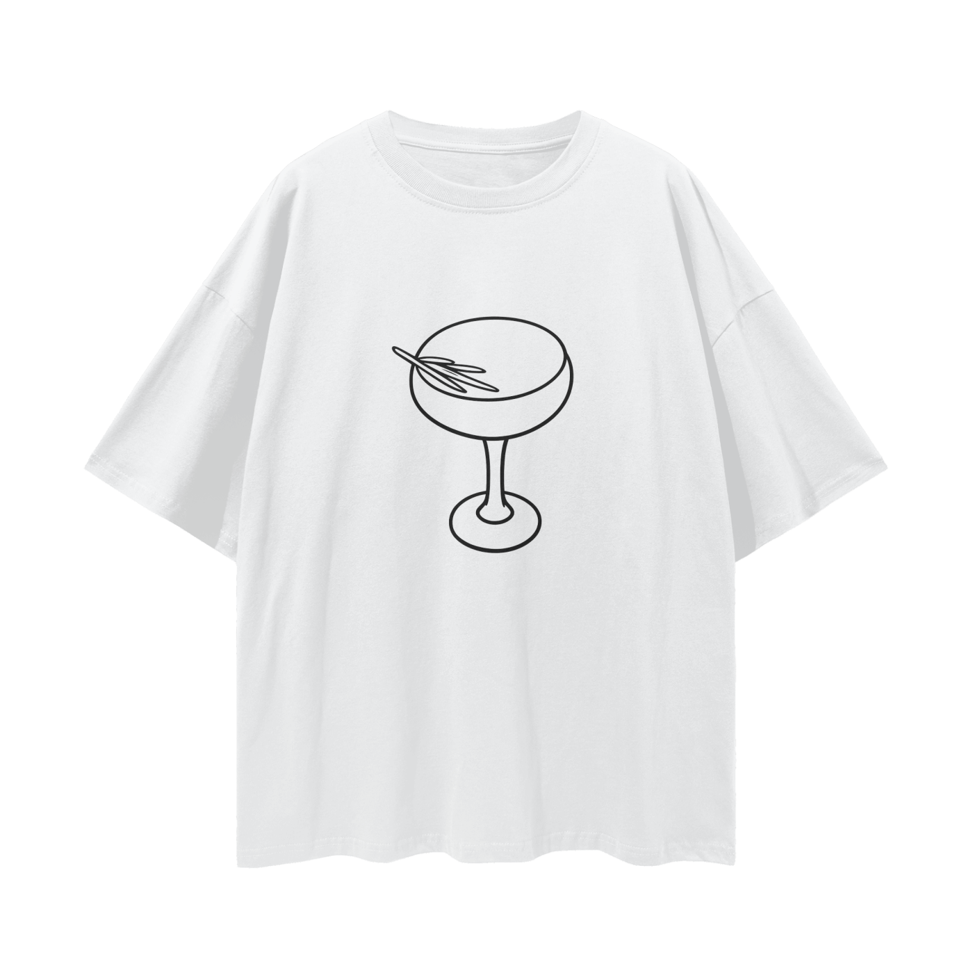 The Grocer Outline Loose Drop Shoulder T-Shirt