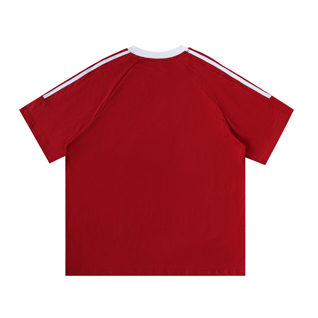 Bumbles Logo Contrast Tape Crewneck Cotton T-Shirt