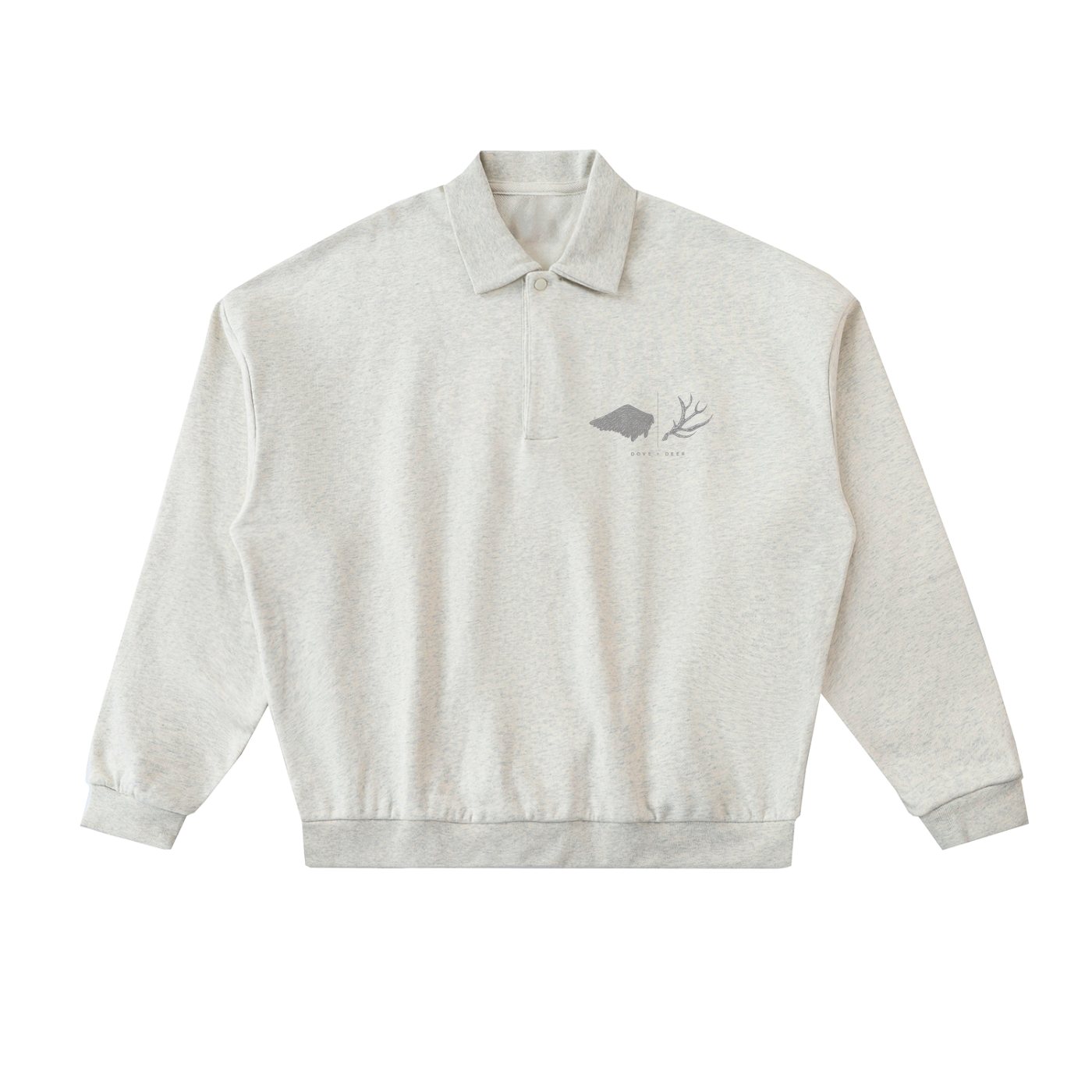 Heavyweight Fleece Polo Sweatshirt