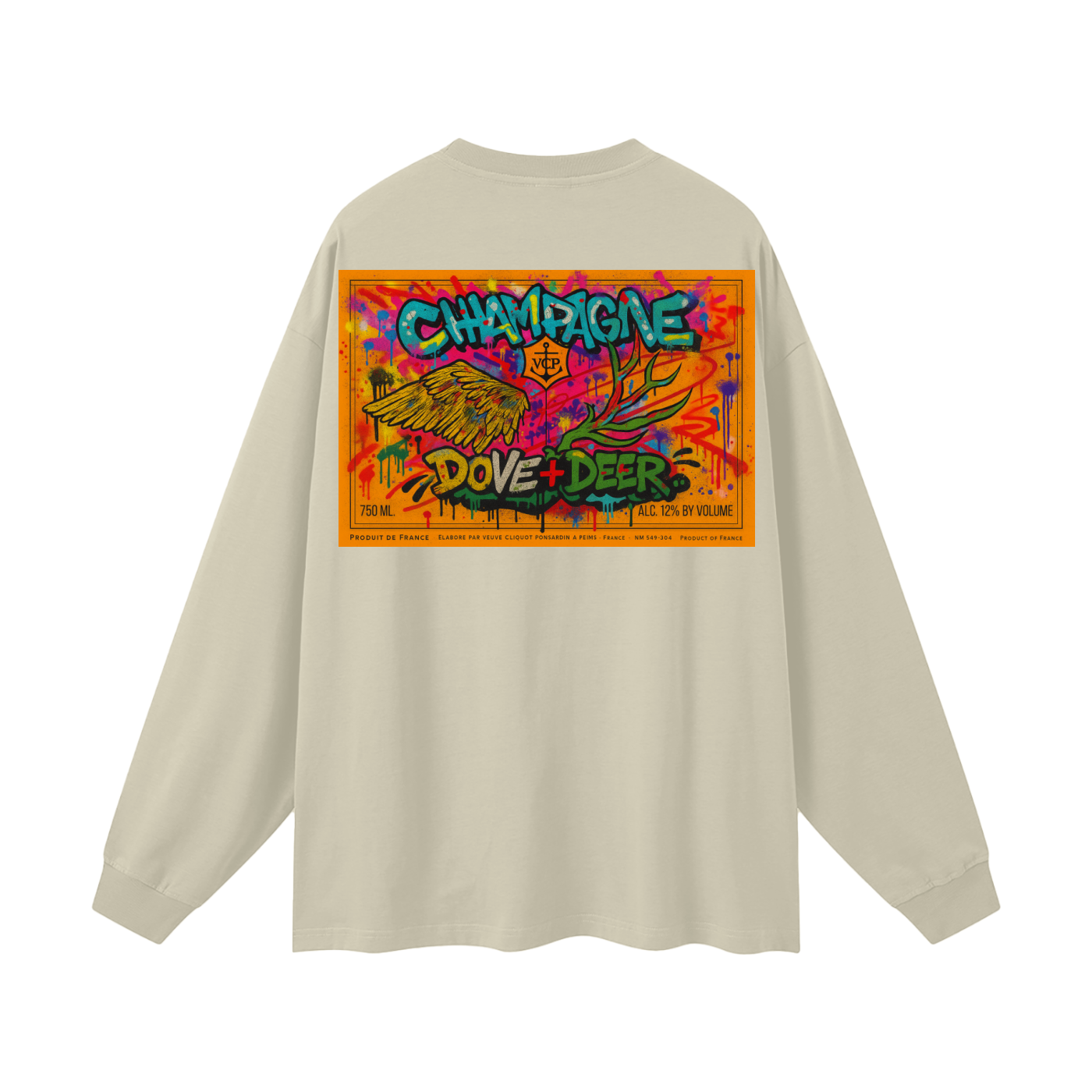 DD Clic Graffiti Oversized Unisex Long Sleeve T-Shirt