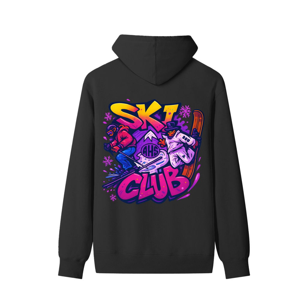 AHS Ski Club Graffiti Back 2 Unisex Cotton Hoodie