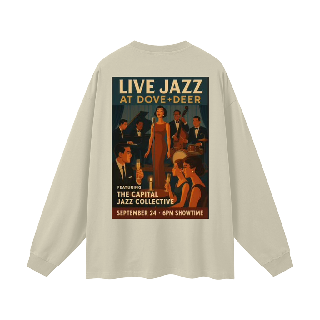 The Capital Jazz Collective @ Dove + Deer Fall 2025 Oversized Unisex Long Sleeve T-Shirt