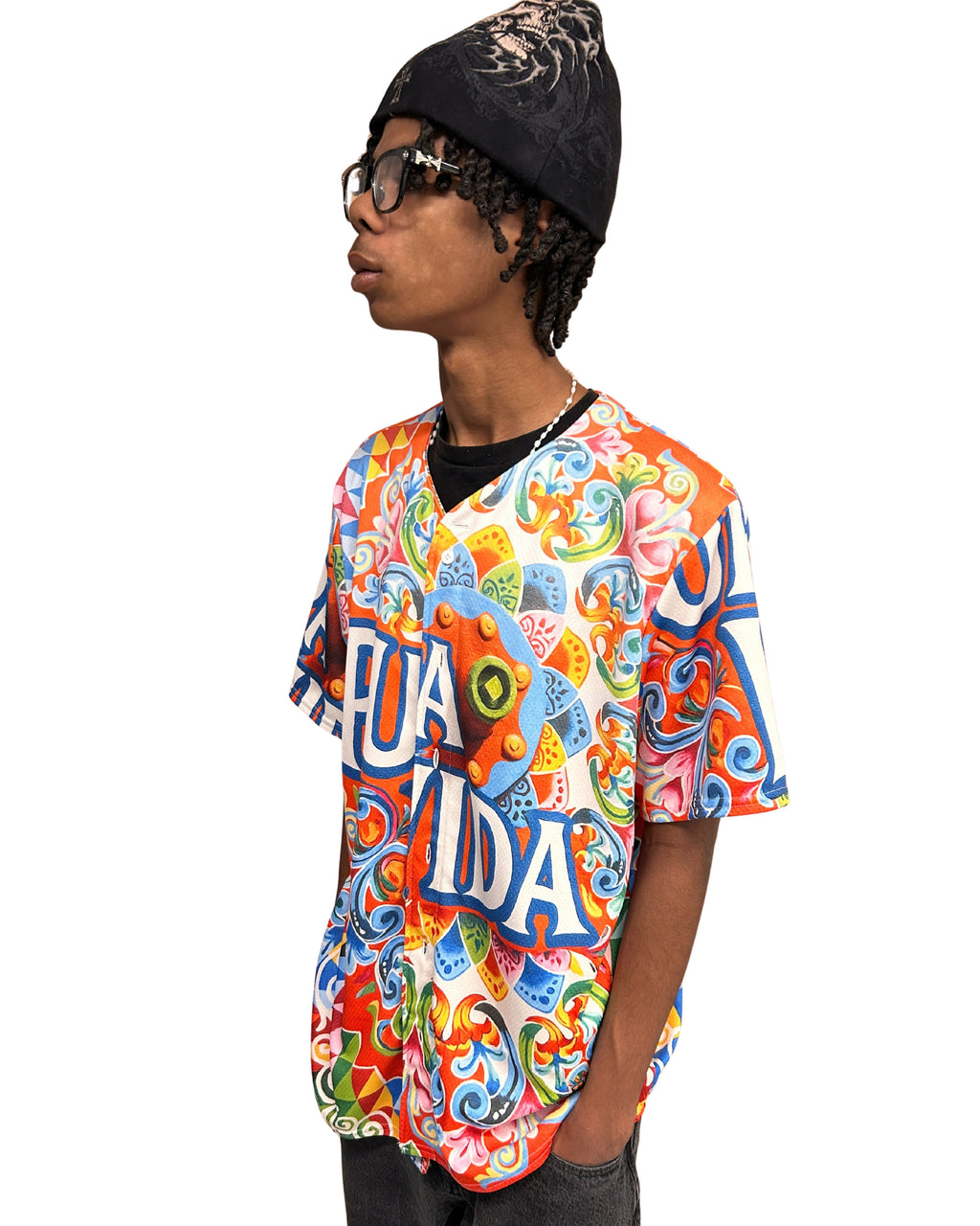 Pura Vida Wheel Recycled Baseball Jersey