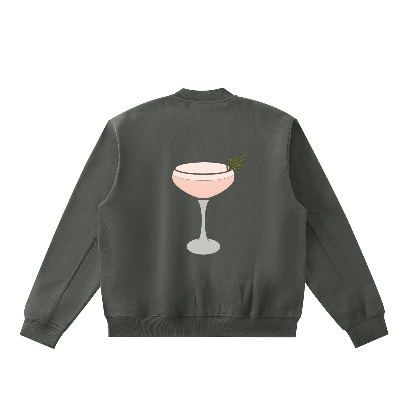 Essential Zip-Up Fleeced Varsity Jacket