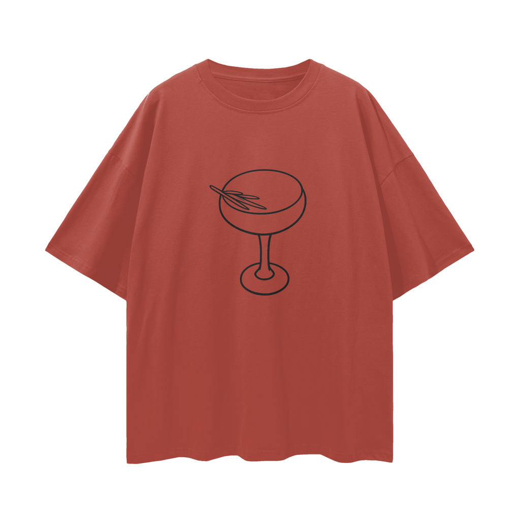 The Grocer Outline Loose Drop Shoulder T-Shirt