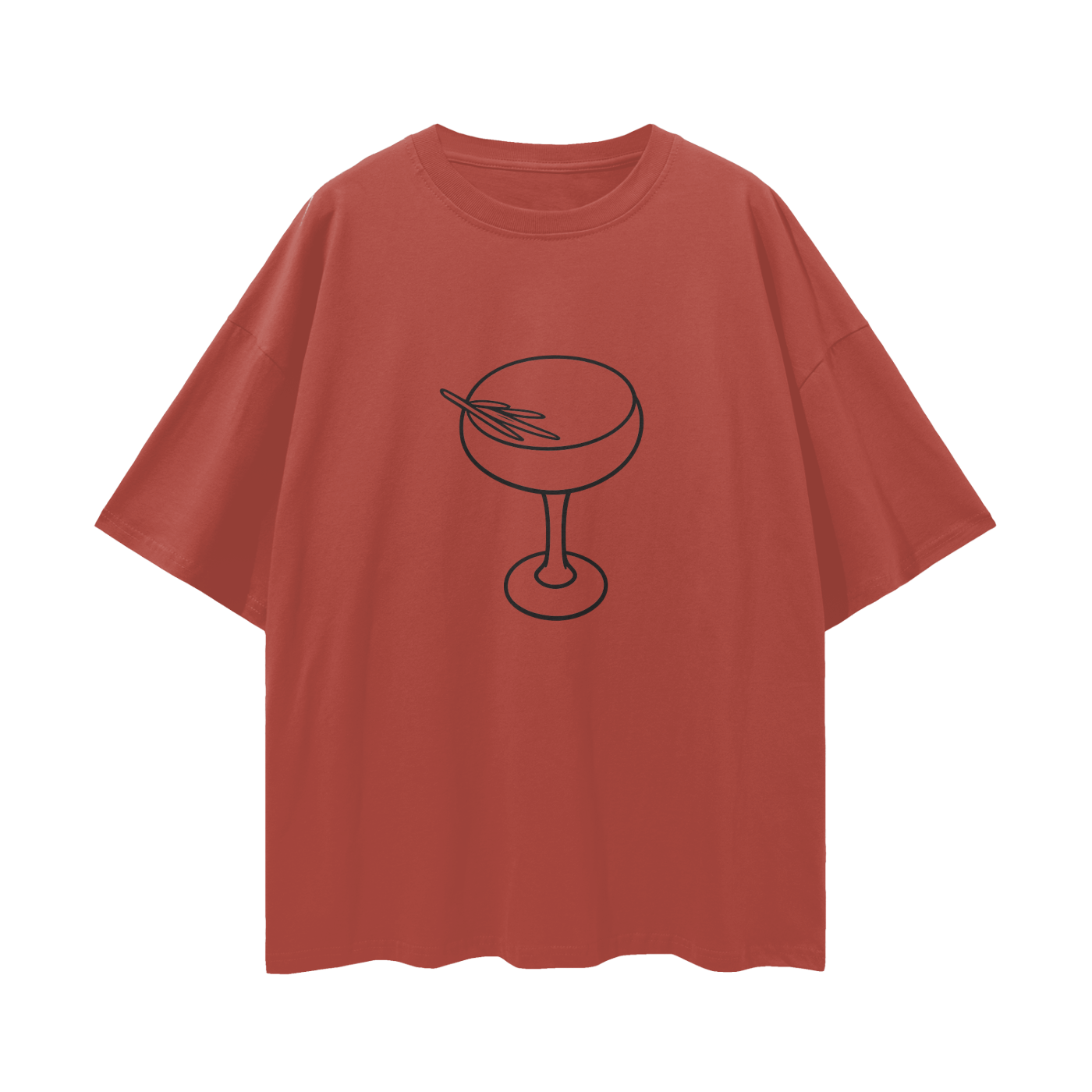 The Grocer Outline Loose Drop Shoulder T-Shirt