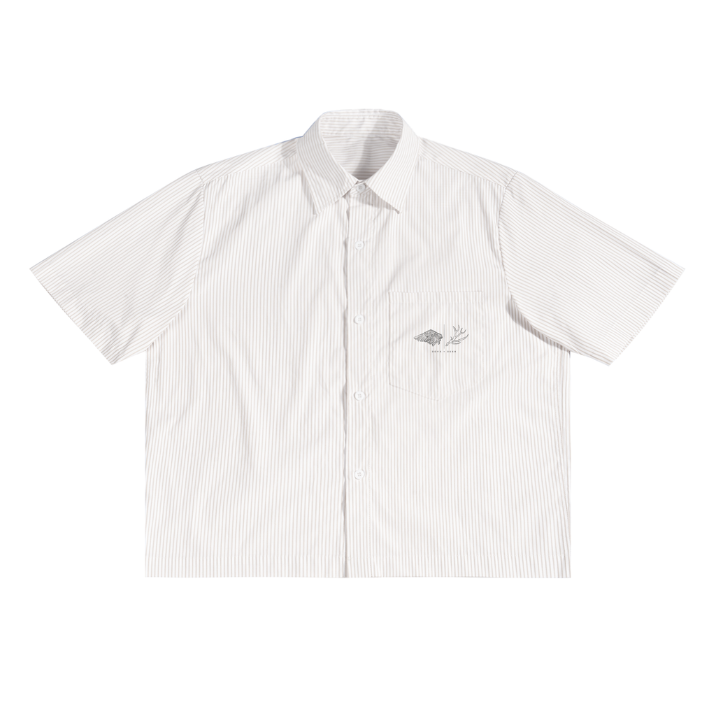 Dove Vs Deer Oversized Vertical Stripe Boxy Shirt