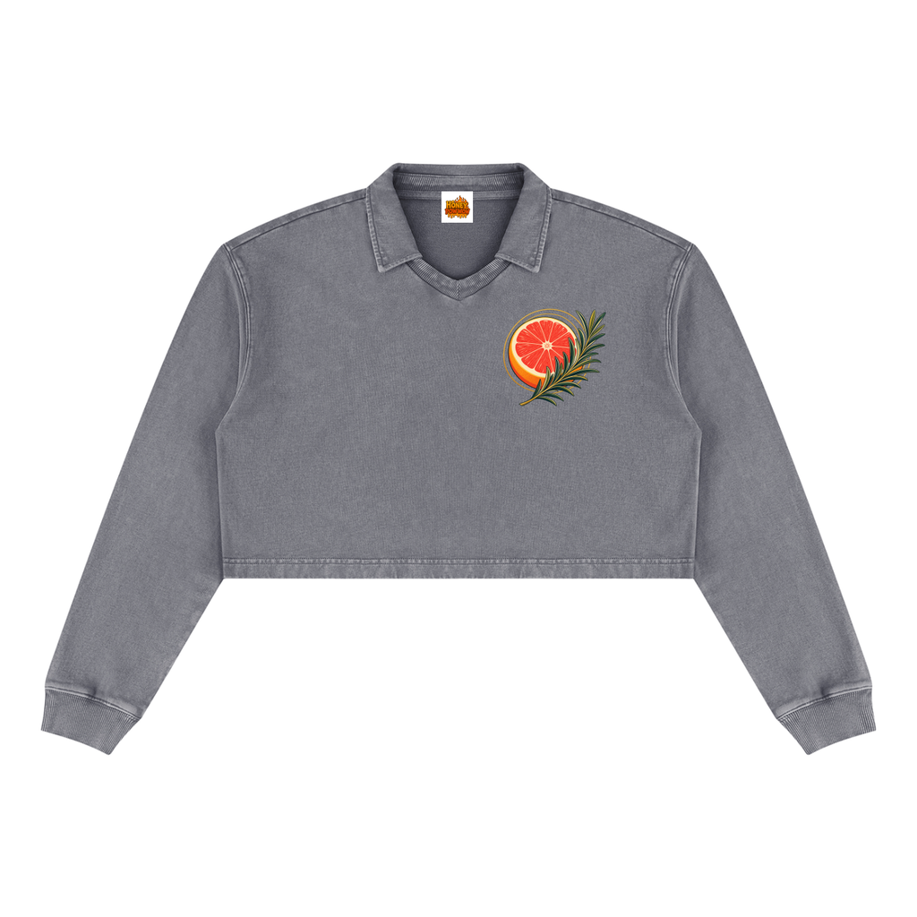 The Sweetest Sprig Women’s Vintage Wash Crop Sweatshirt