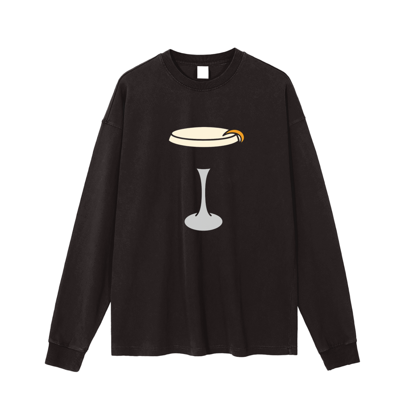 Espressotini Enzyme Washed Long Sleeve T-shirt