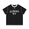 Albany NY Contrast-Stitched Cotton T-Shirt