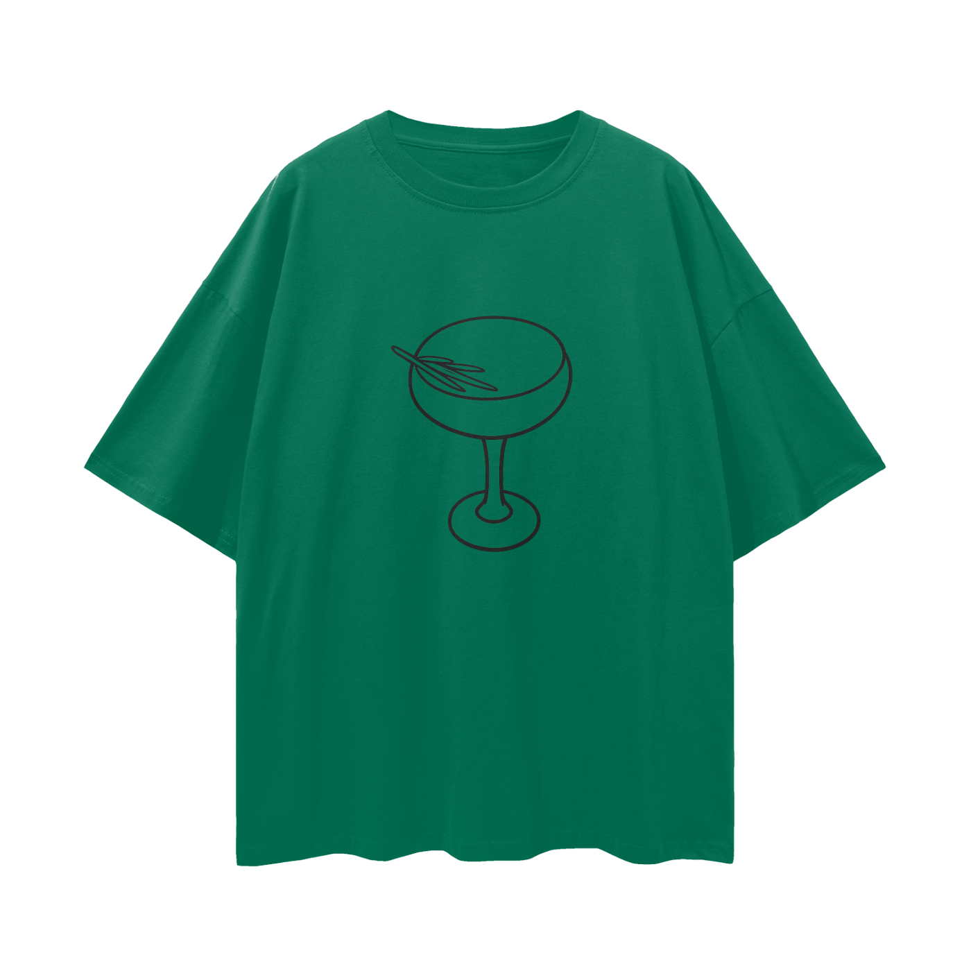 The Grocer Outline Loose Drop Shoulder T-Shirt