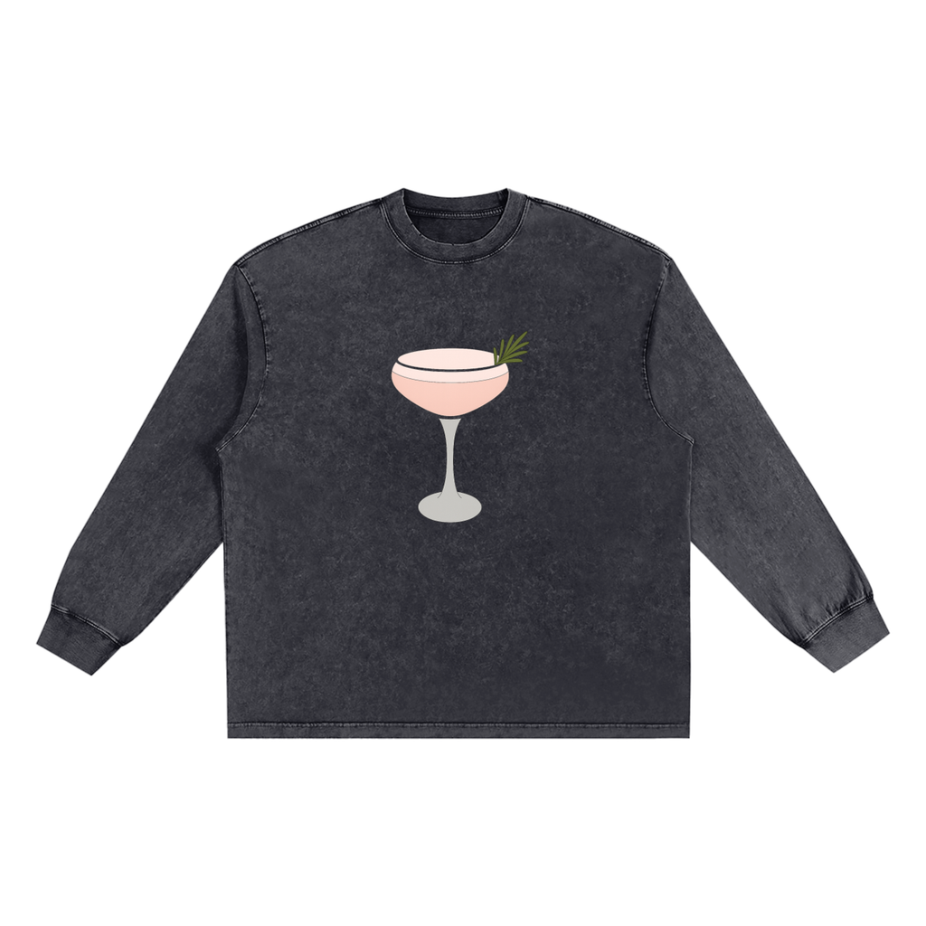 Snow Washed Frayed Edge T-Shirt