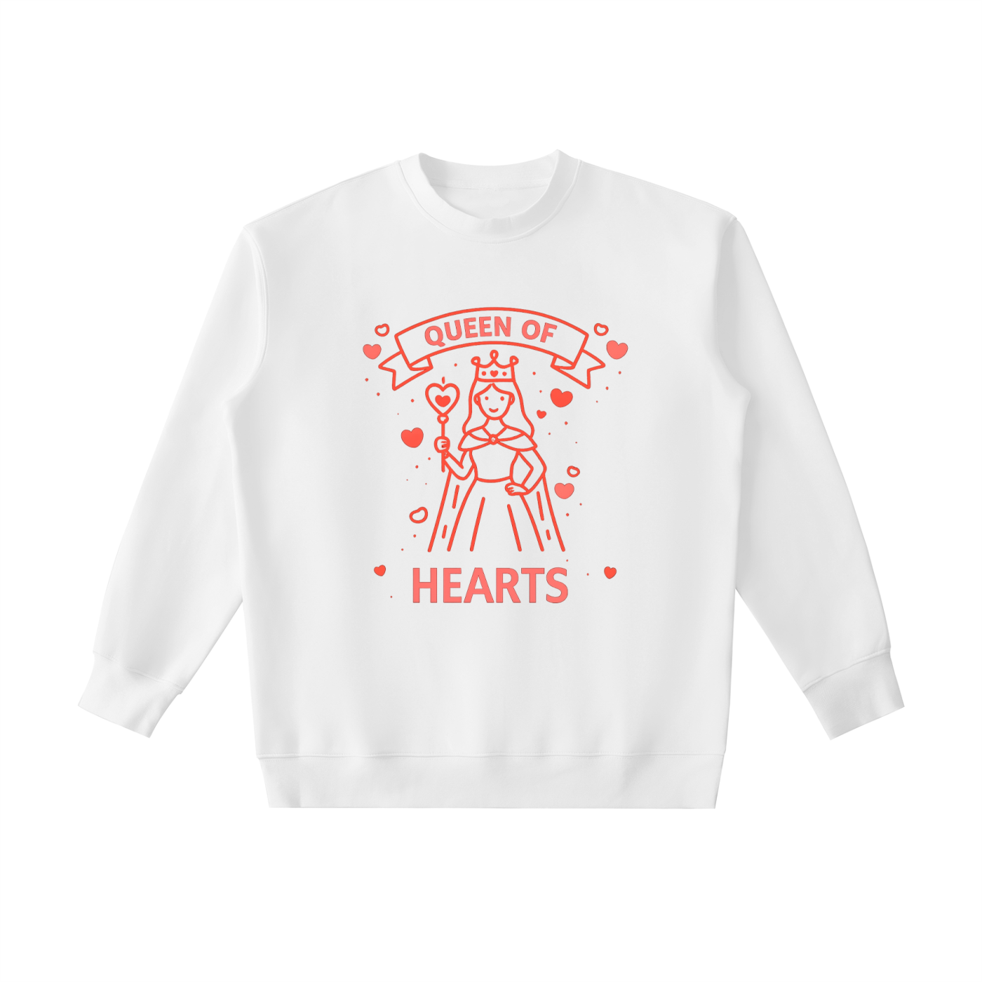 Queen of Hearts Weighted Crewneck Sweatshirt
