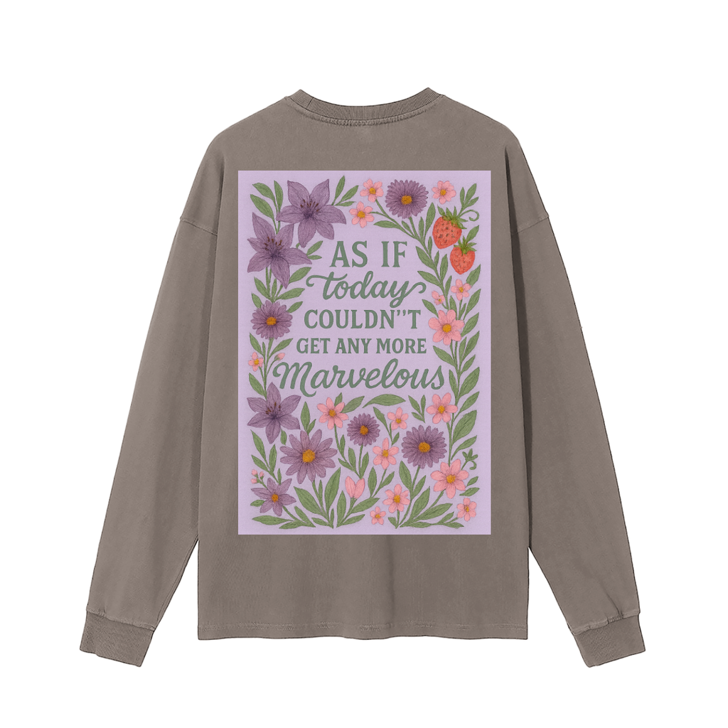 Marvelous Fall Vintage Washed Long Sleeve T-Shirt