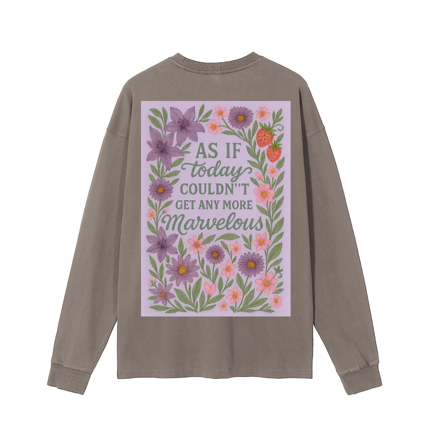 Marvelous Fall Vintage Washed Long Sleeve T-Shirt