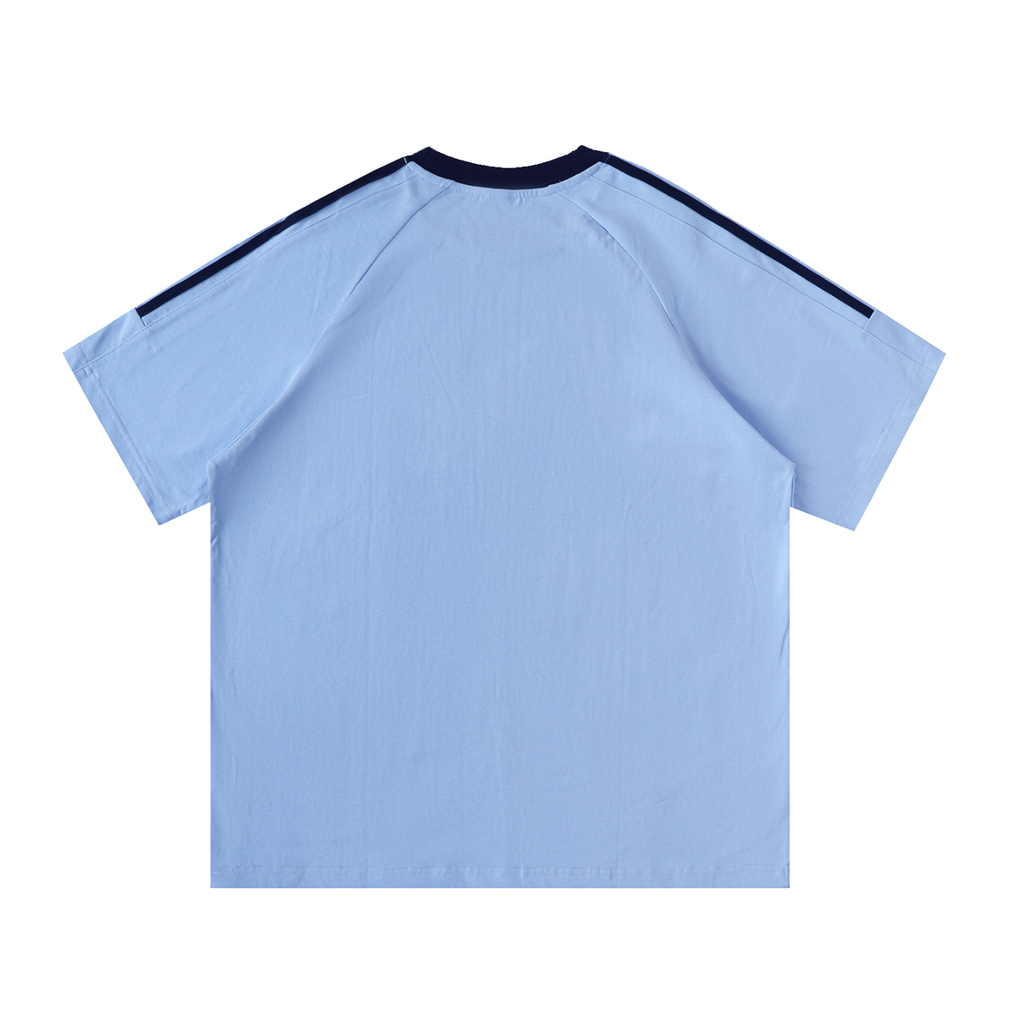 Bumbles Logo Contrast Tape Crewneck Cotton T-Shirt