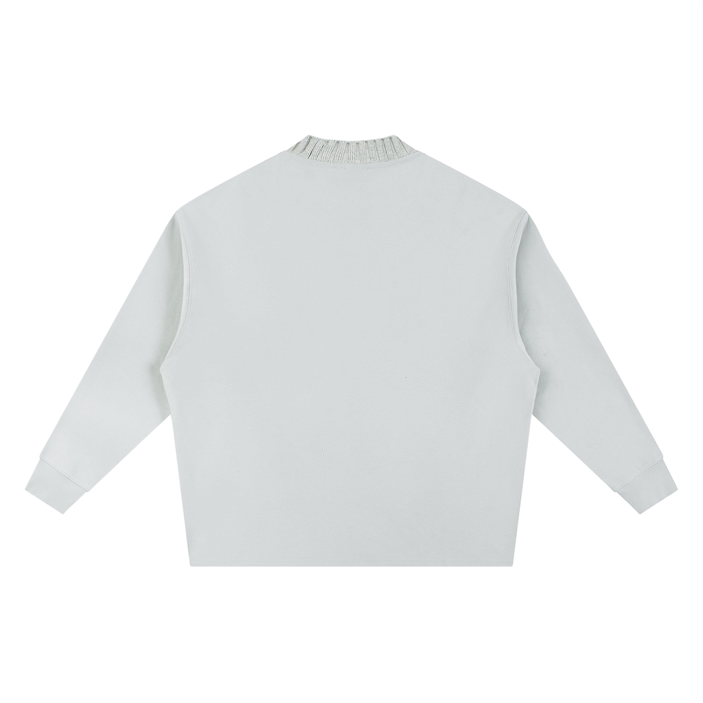 King of Champagne Knitted Round Neck Oversize Sweatshirt