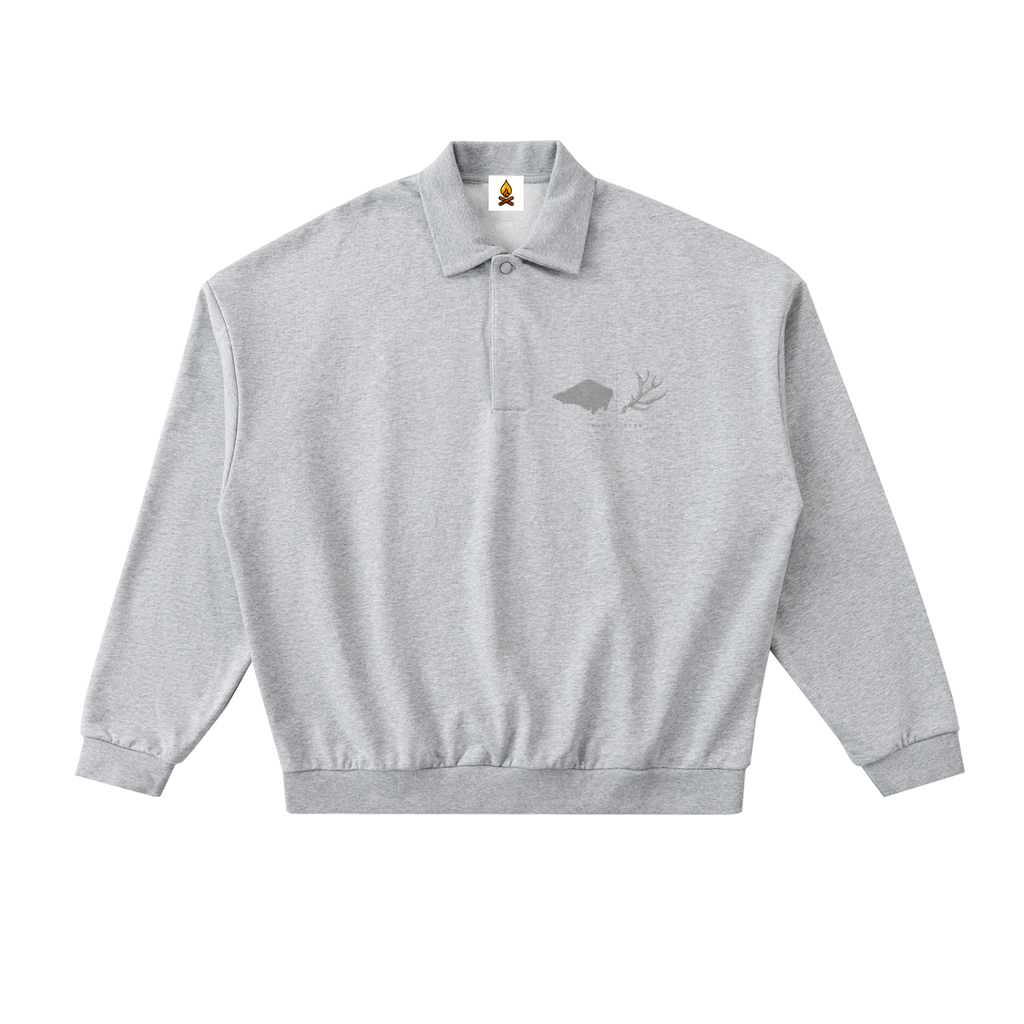Mussel Shirt Heavyweight Fleece Polo Sweatshirt