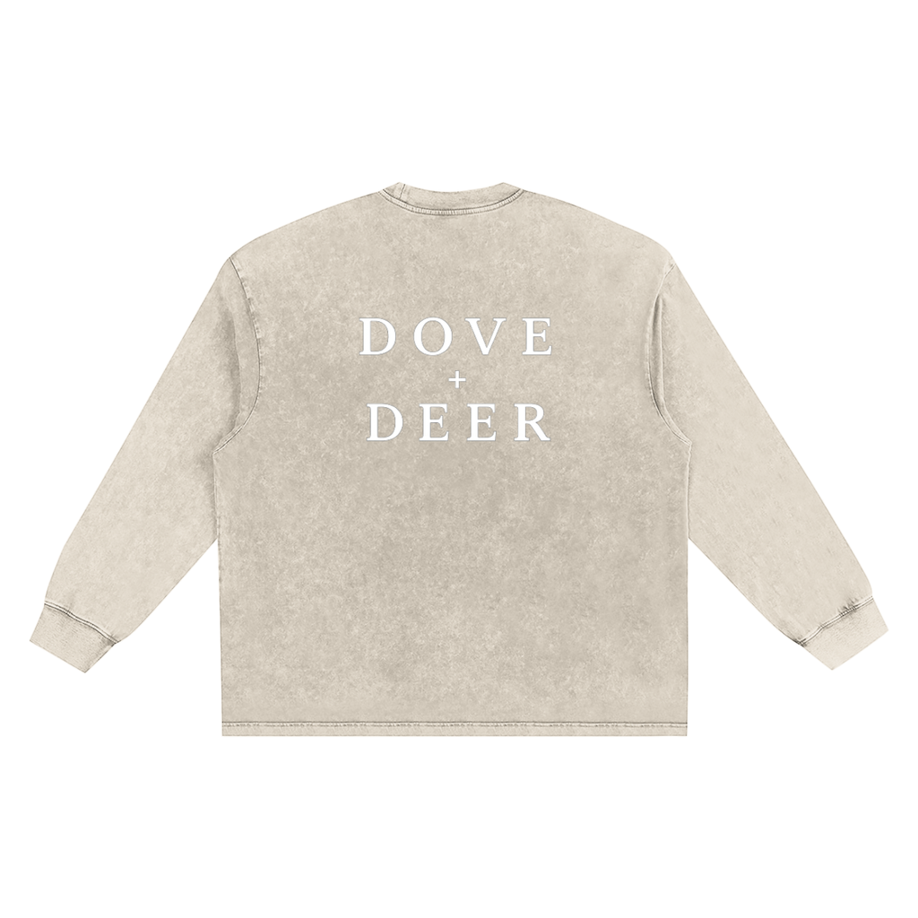 Snow Washed Frayed Edge T-Shirt