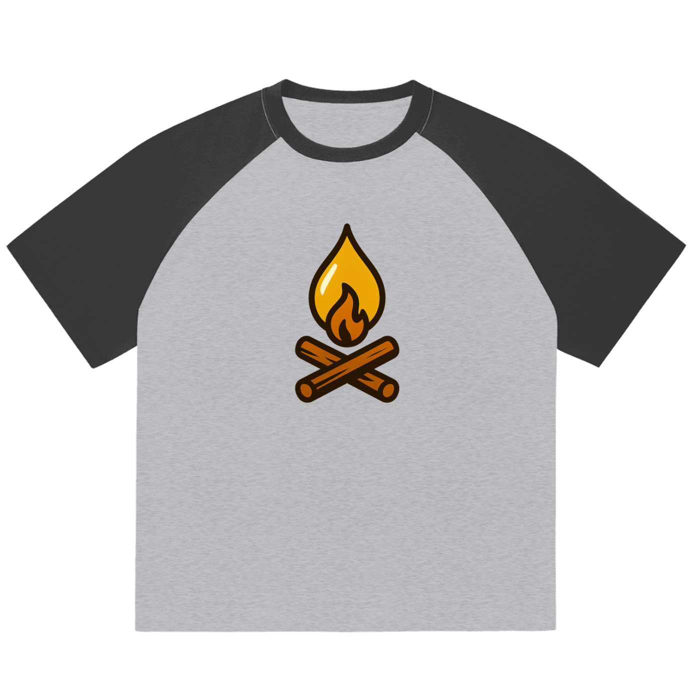 Color-Blocked Raglan Sleeve T-Shirt