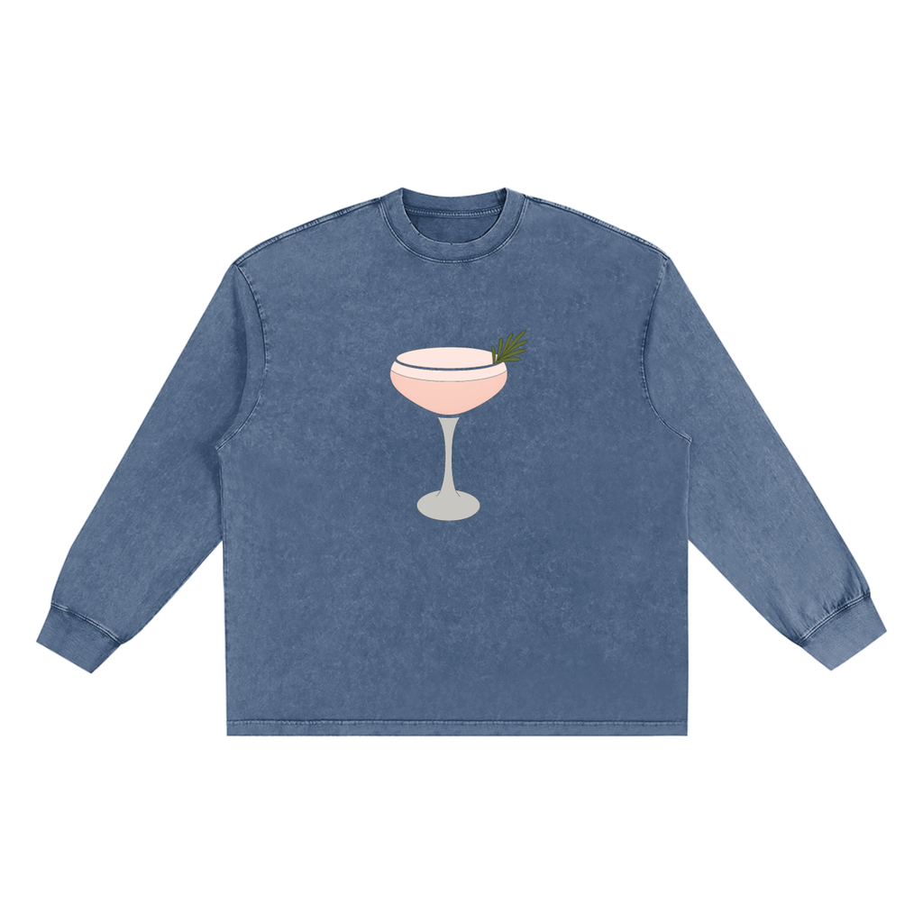 Snow Washed Frayed Edge T-Shirt