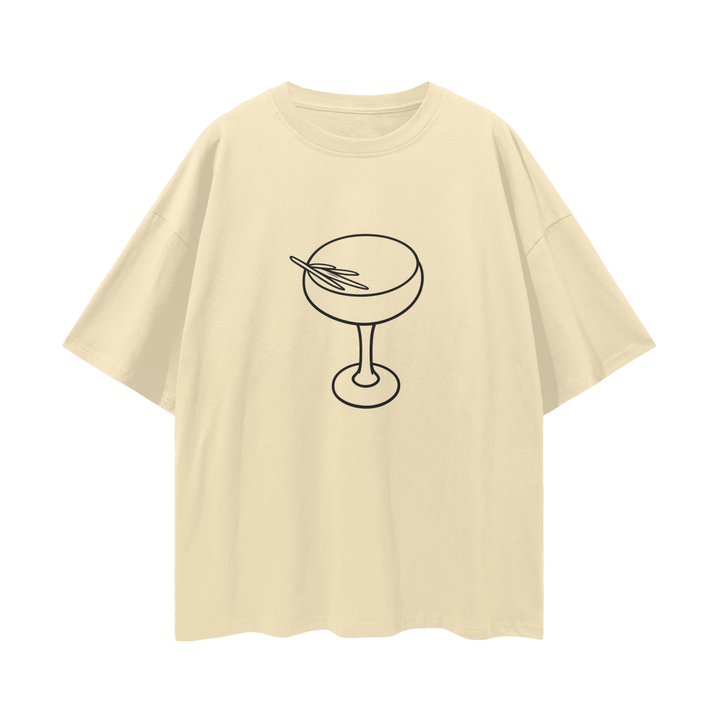 The Grocer Outline Loose Drop Shoulder T-Shirt